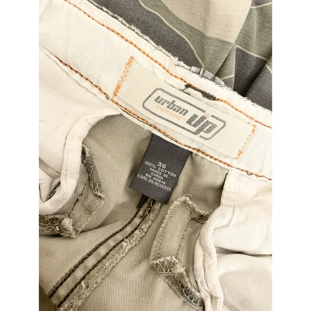 Urban Pipeline Up Cargo Shorts 36 35” Pockets Camo Camouflage Outdoor LONG - Picture 5 of 6